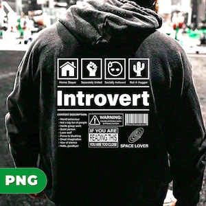 Introvert Gift, Anti Social Humor, Anti Social Gift, Introvert Human,Space Lover,Love Introvert,Home Stayer, Png For Shirts, PNG Sublimation