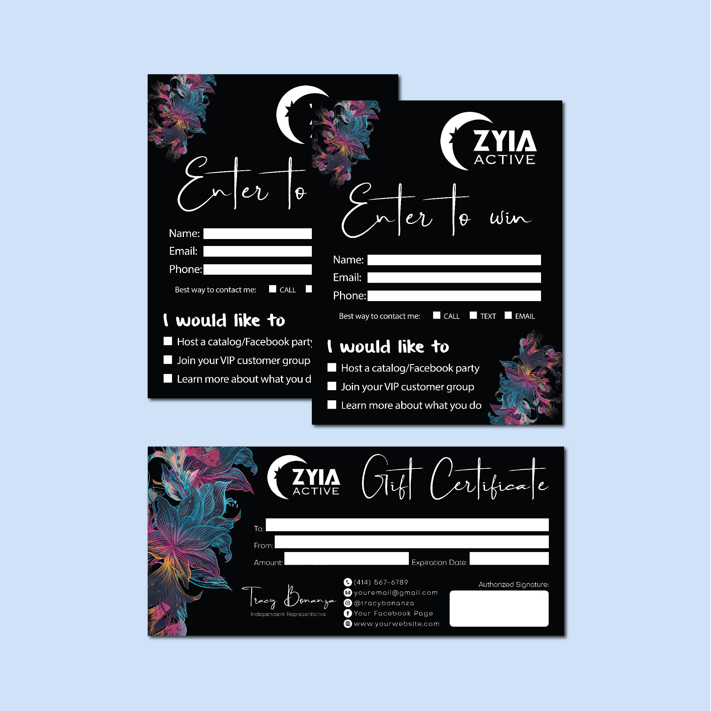 Personalized Zyia Package Zyia Marketing Bundle Zyia - Etsy