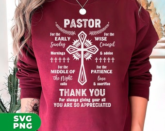 Pastor Lover Svg, Love Pastor Svg, Best Pastor Svg, Thank Pastor Png, Pastor Lover Png, Pastor Shirt Design, PNG For Shirts, PNG Sublimation