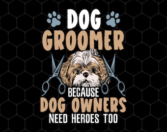 Love Dog Groomer Png, Because Dog Owners Png, Retro Vintage Love Dog, Groomer Gift Png, Dog Groomer Png, Png Printable, Digital File