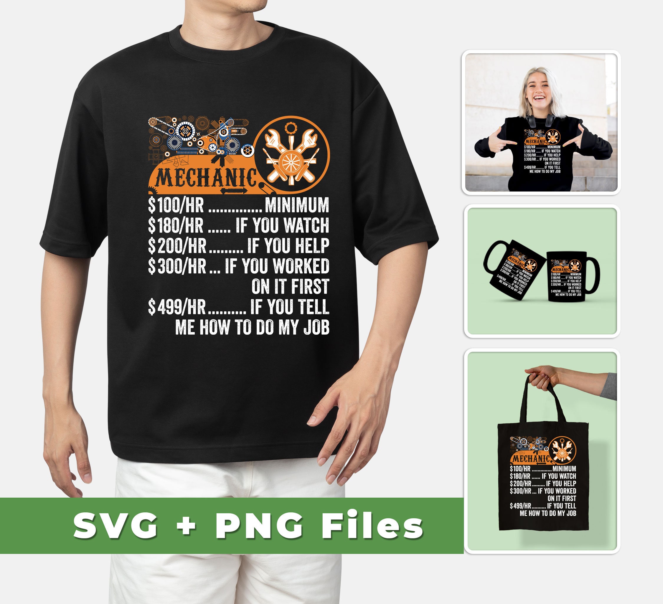 Mechanic Hourly Rate Svg, Funny Mechanic Svg, Best of Mechanic Svg ...