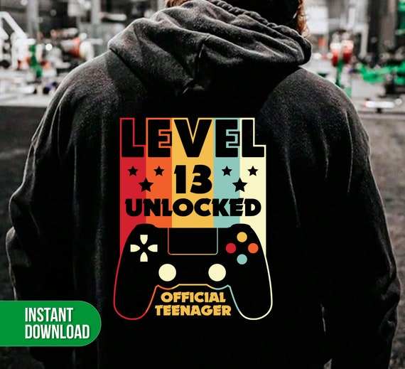 Funny Video Game Tshirt: Level 13 Unlocked Official Teenager Funny Video Game Tshirt: Level 13 Unlocked Official Teenager