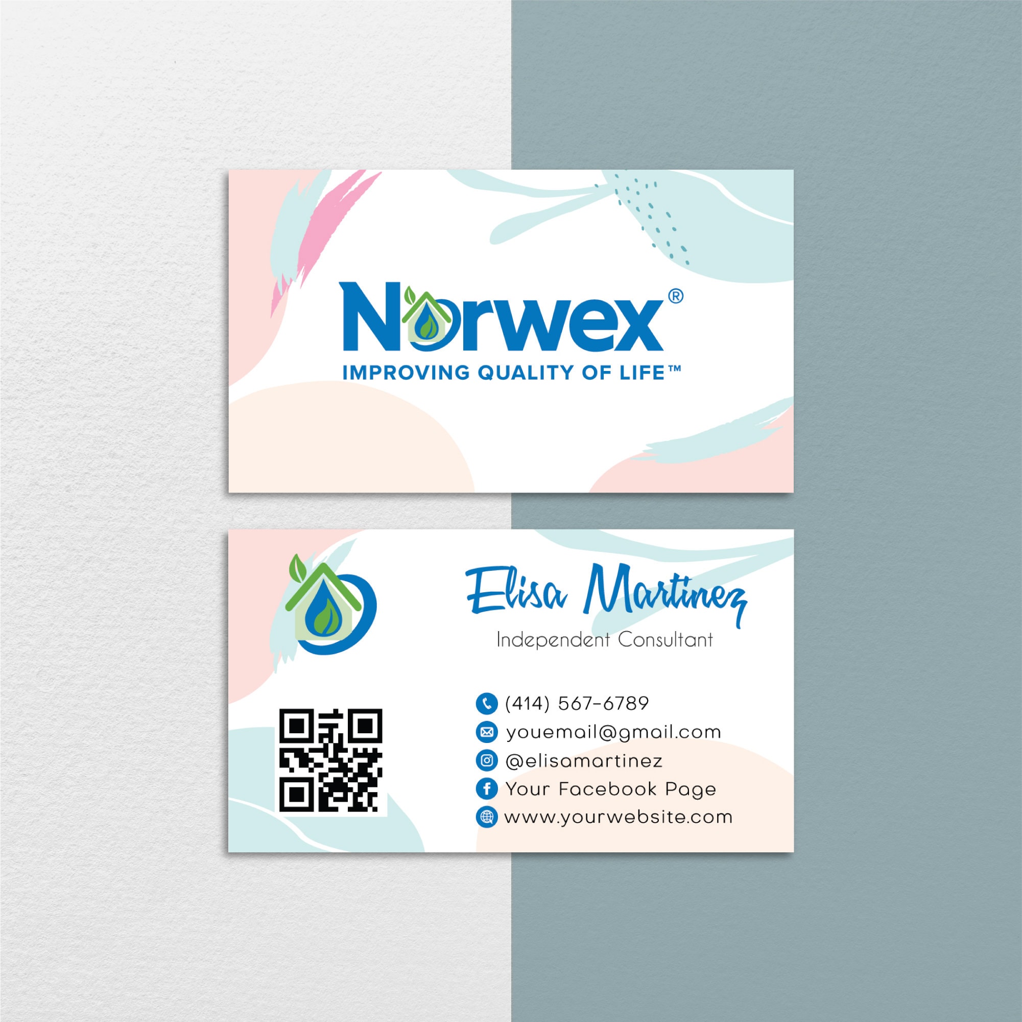 paper-paper-party-supplies-norwex-green-cards-norwex-template-nr44