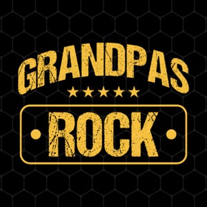 Grandpas Rock Png, Cool Grandfather Fathers Day Png, Cool Daddy Png, Grandpa Png, Rock Grandpa Png, Png For Shirts, PNG Sublimation
