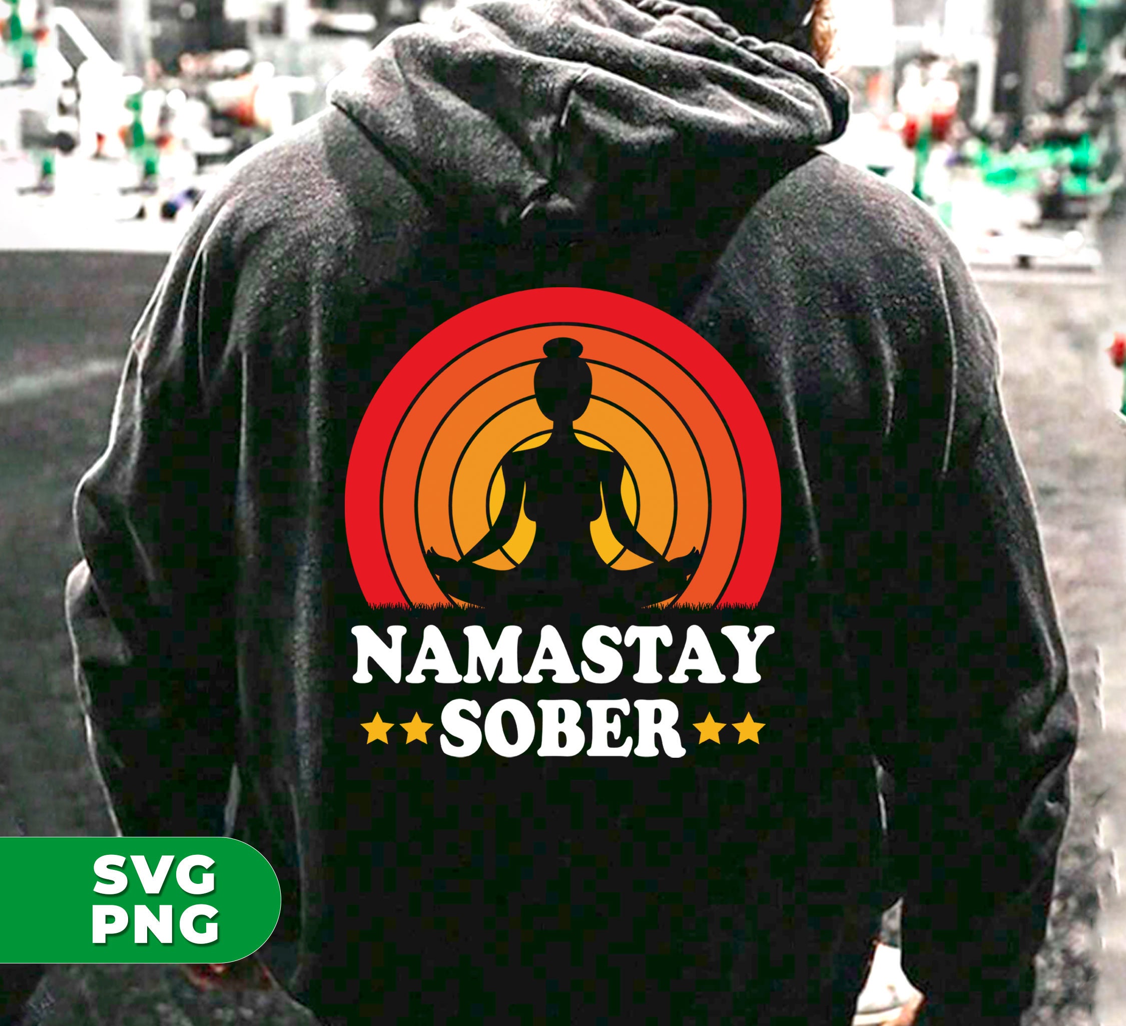 Namastay Sober Png, Retro Sobriety Png, Love to Do Yoga Png, Retro Yoga ...