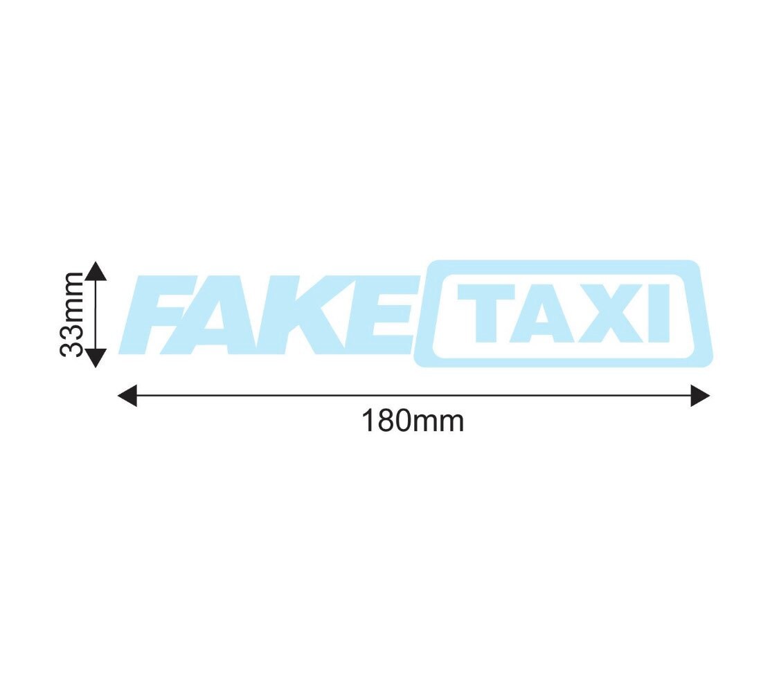 Fake Taxi Car Decal Stickers X2 | Etsy