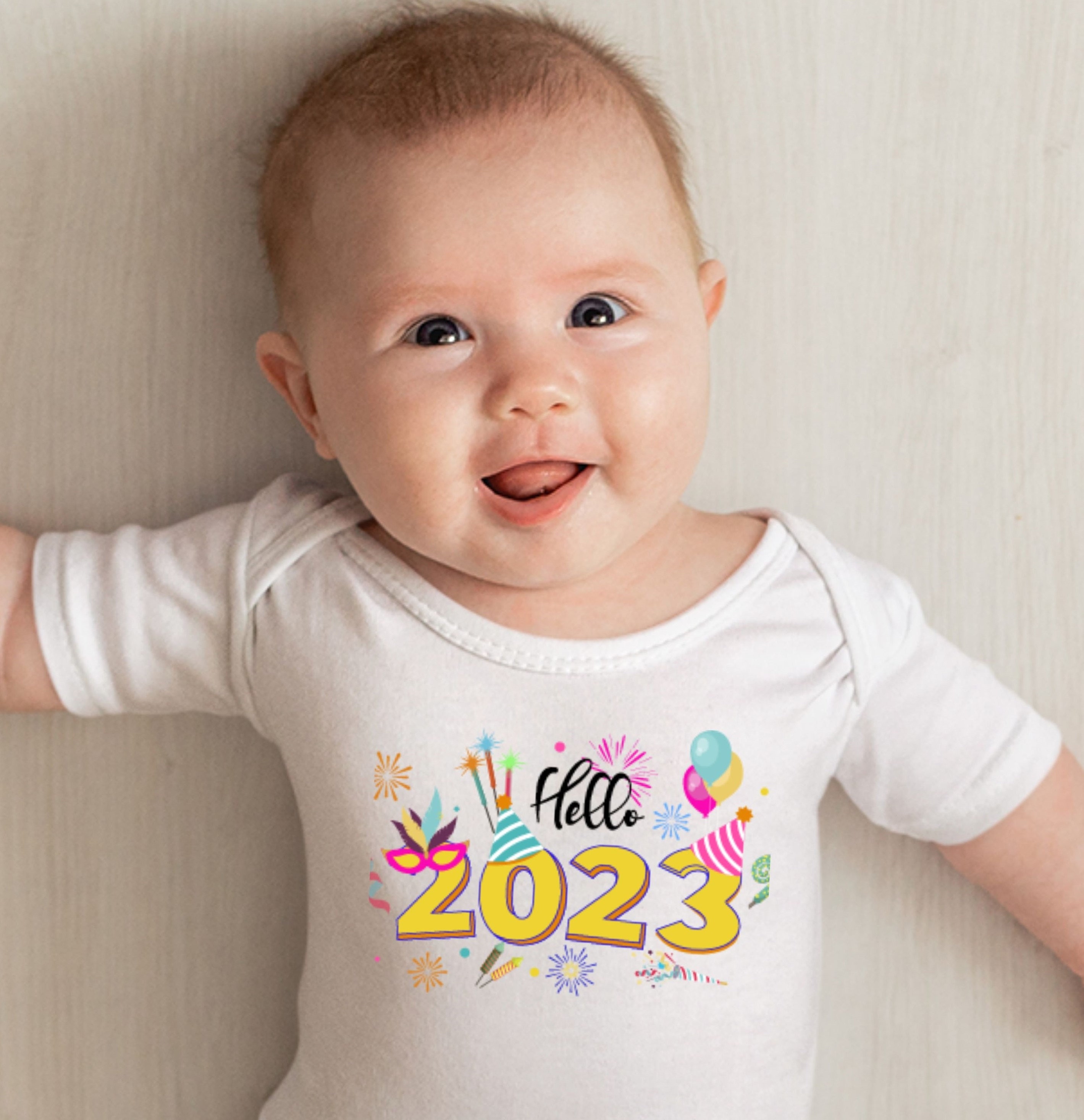My First New Year 2023 Baby Onesie Baby Boy Baby Girl New Year Party ...