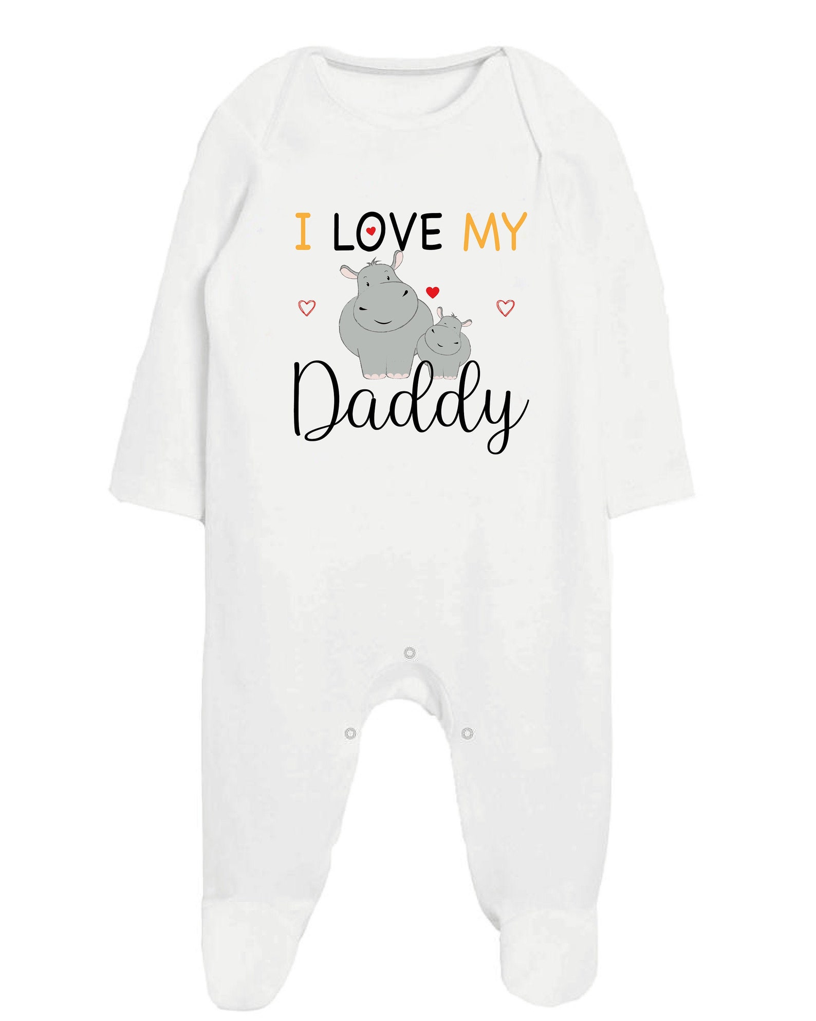 I Love My Daddy Babygrow Tshirt Bodysuit Onesie Sleepsuit Etsy UK