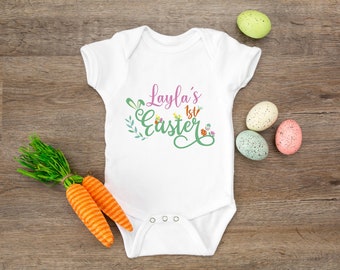 Personalised First Easter Babygrow, Tshirt, Bodysuit, Sleepsuit, Romper, Gift, Easter, Bunny