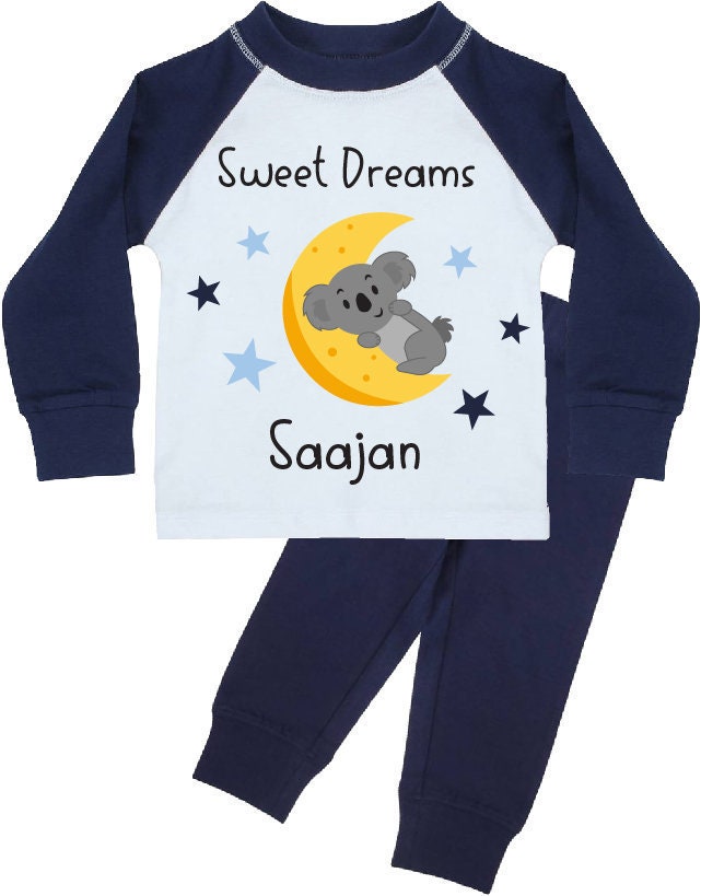 Kids Koala Pajamas Etsy Canada