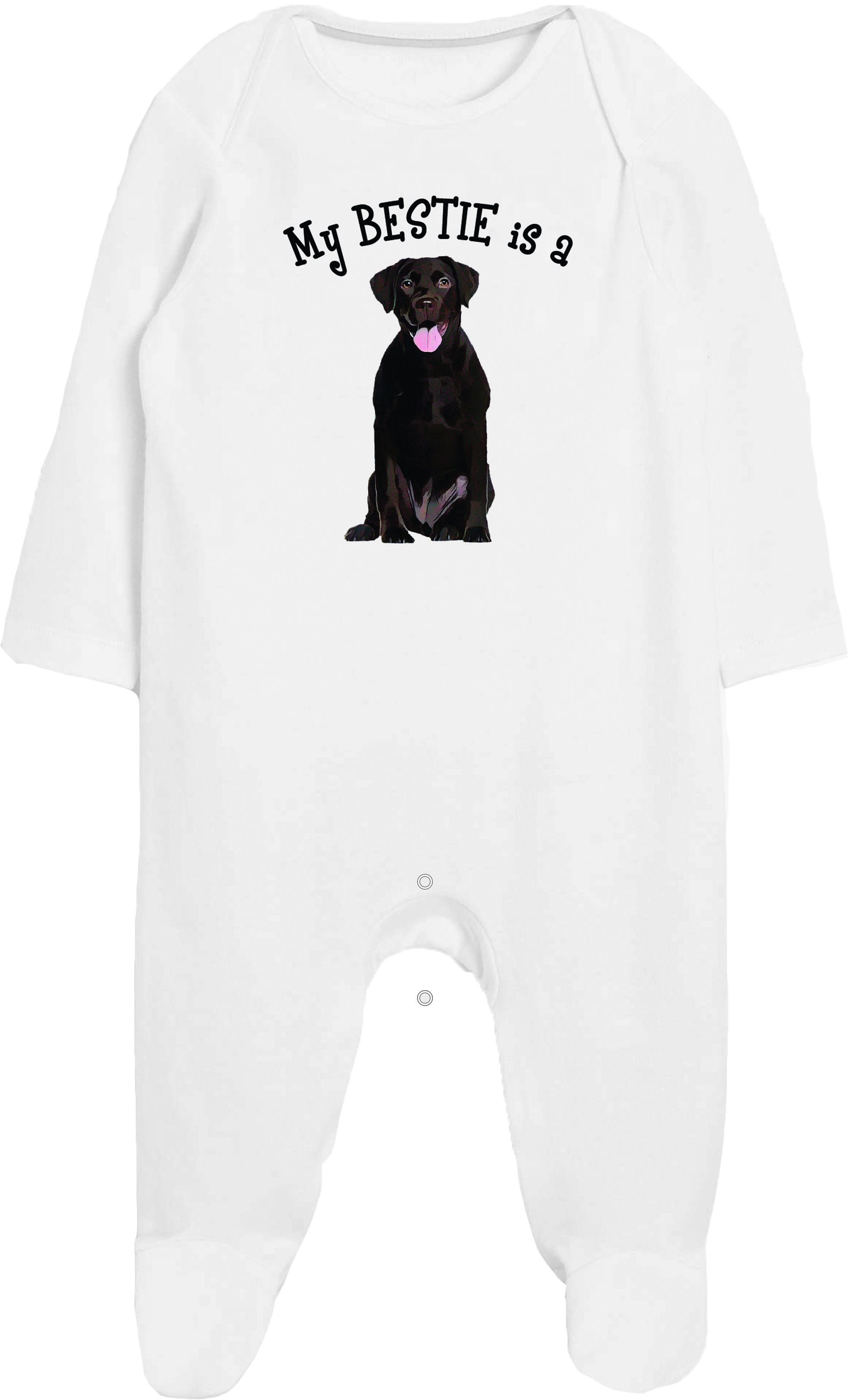 My Best Friend is a Dog Black Labrador Baby Announcement Best Friend Babygrow Bodysuit Vest Gift Present Baby Clothes Dog Lover Etsy UK