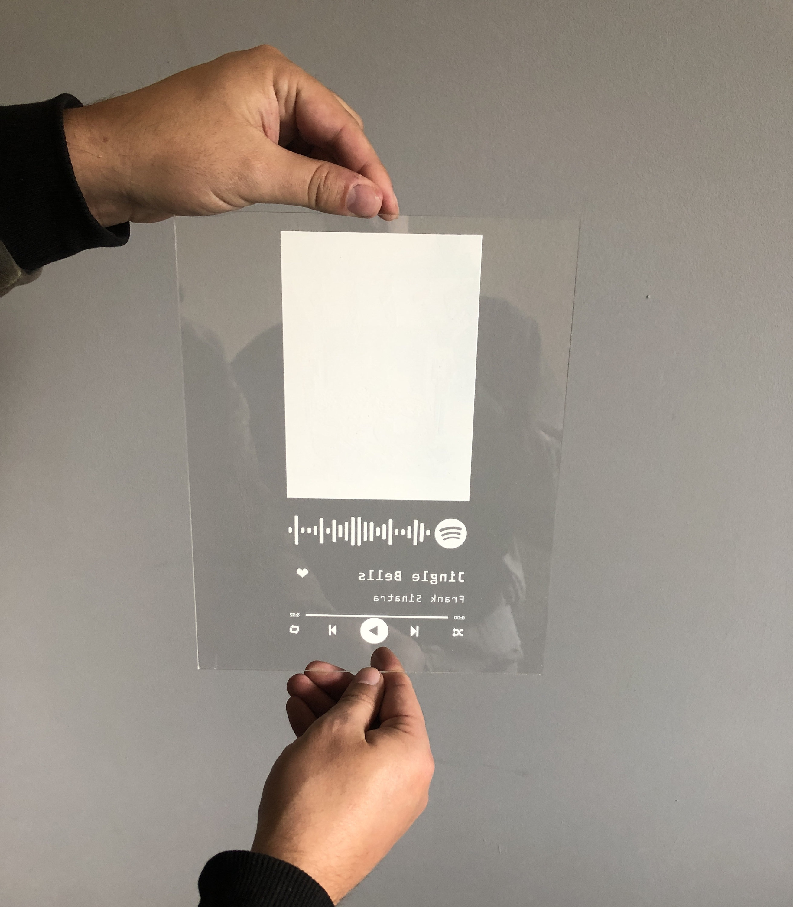 Spotify Glass Acrylic 8x10 Glass Album Cover Etsy