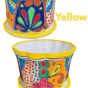 Large Violetera Talavera Planter Indoor Outdoor Flower Pot