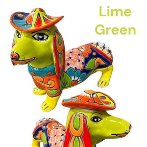 Dachshund Talavera Dog Decor with Sombrero