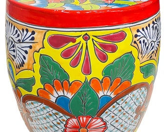 Garden Stool Decor Ceramic Banco Talavera Sitting Stool Indoor Outdoor Mexican Art