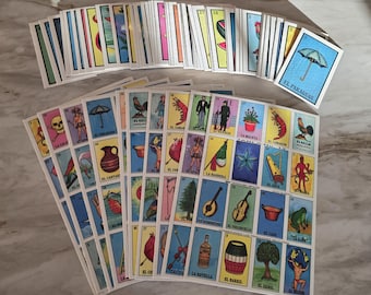 Loteria Fiesta Messicana Gioco Da Tavolo In Spagnolo Per 10 Giocatori | Mazzo Di 54 Carte E 10 Tavole | Gioco Originale