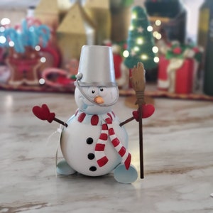 SNOWMAN Decor, christmas ornament, diy project home Christmas, winter holidays,