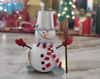 SNOWMAN Decor, christmas ornament, diy project home Christmas, winter holidays,