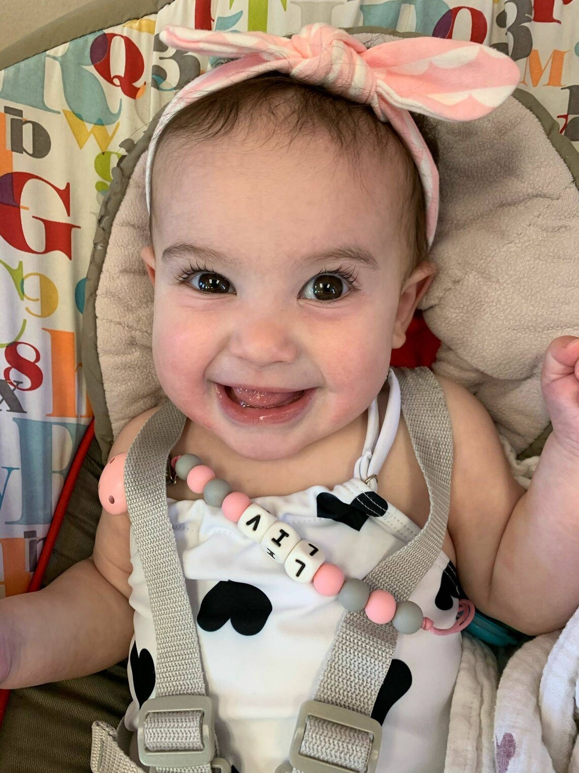 Personalize Pacifier Clip Custom Pacifier Clip Hand Made Etsy