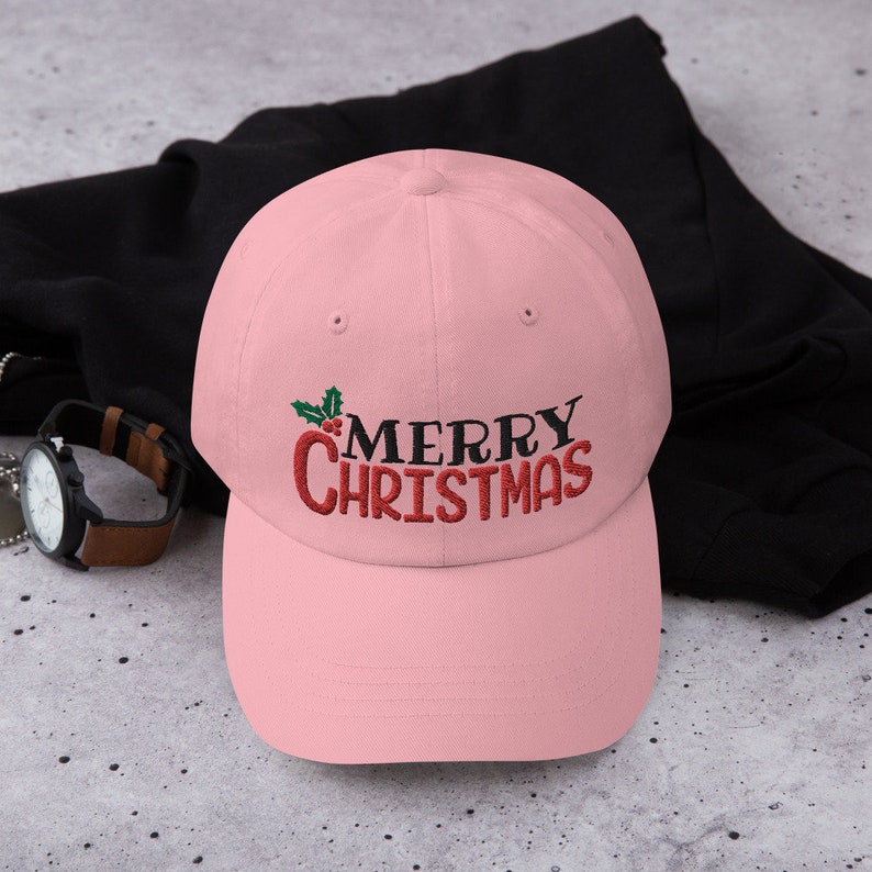 Merry Christmas Hat Christmas Baseball Cap Merry Christmas Etsy