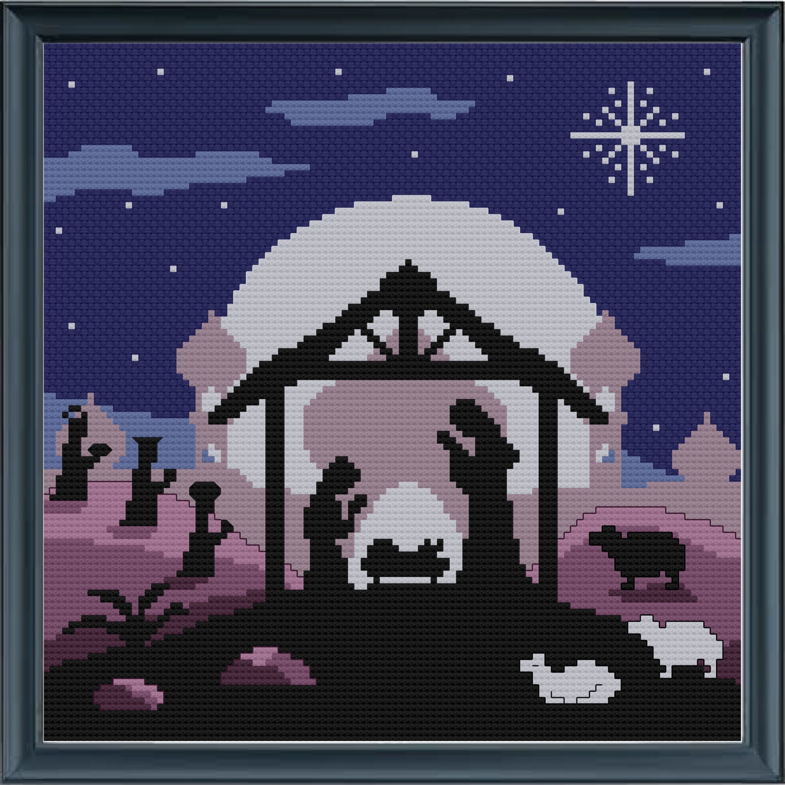 Christmas Nativity Scene decor counted cross stitch pattern | Etsy