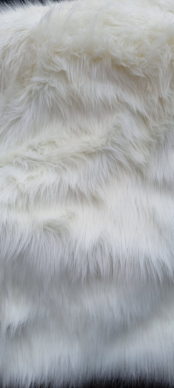 Luxury Off White Faux Fur Fabric: Long Pile, Cosplay, Bear Making