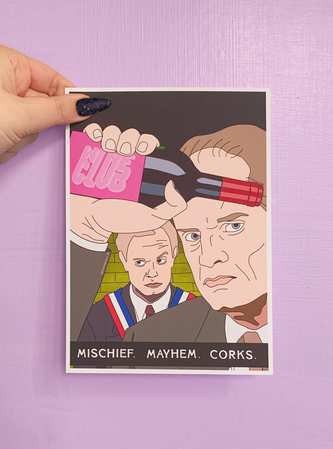 Wine Club Frasier Corkmaster Print Whine Club Hail Etsy