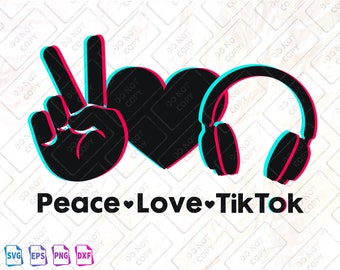 Free Free 78 Peace Love Tiktok Svg Free SVG PNG EPS DXF File