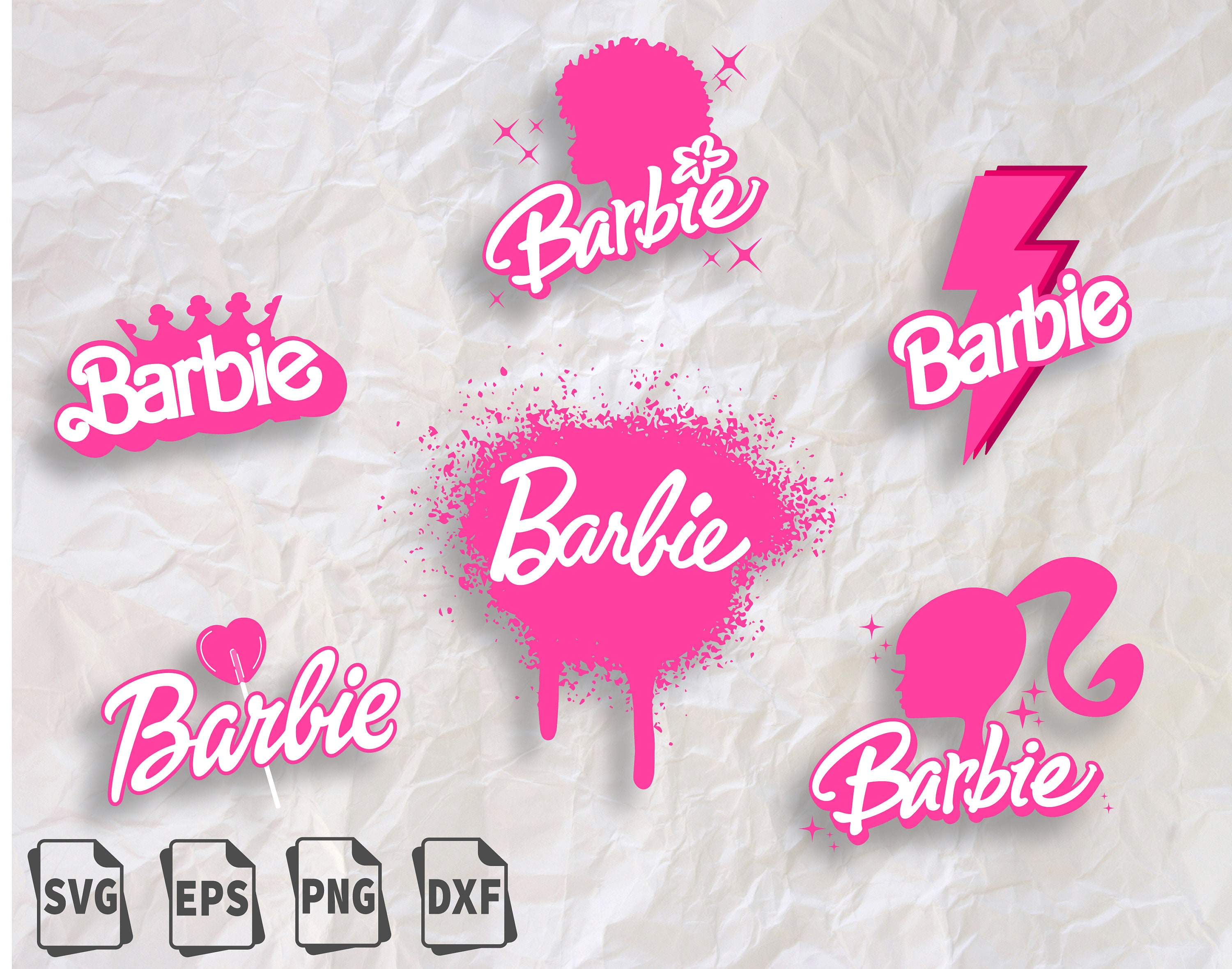 Barbie 6 SVG bundle logo Barbie cricut Barbie cut file | Etsy