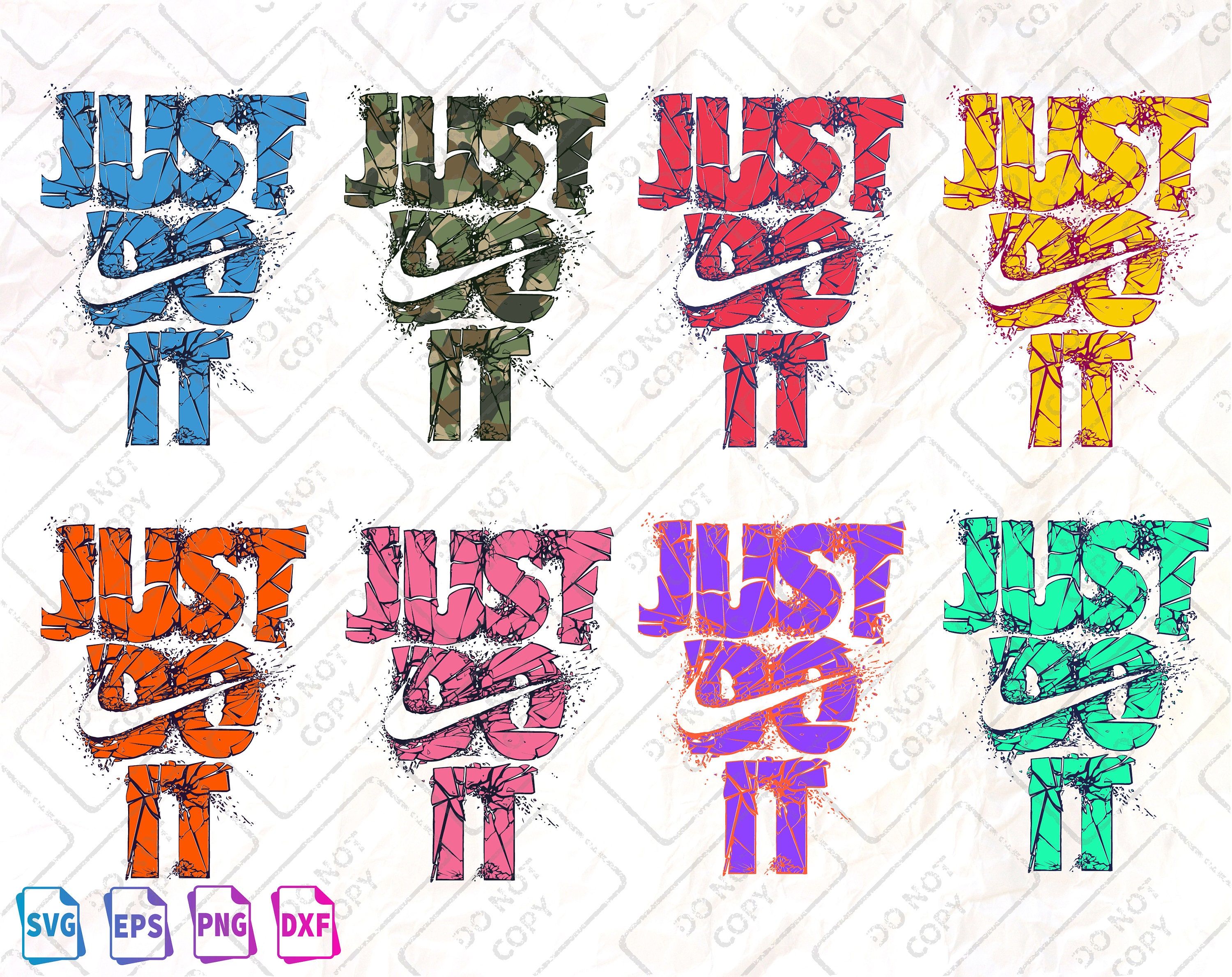 Just do it 8 svg bundle, art logo svg, Sports logo clipart, shoes log…