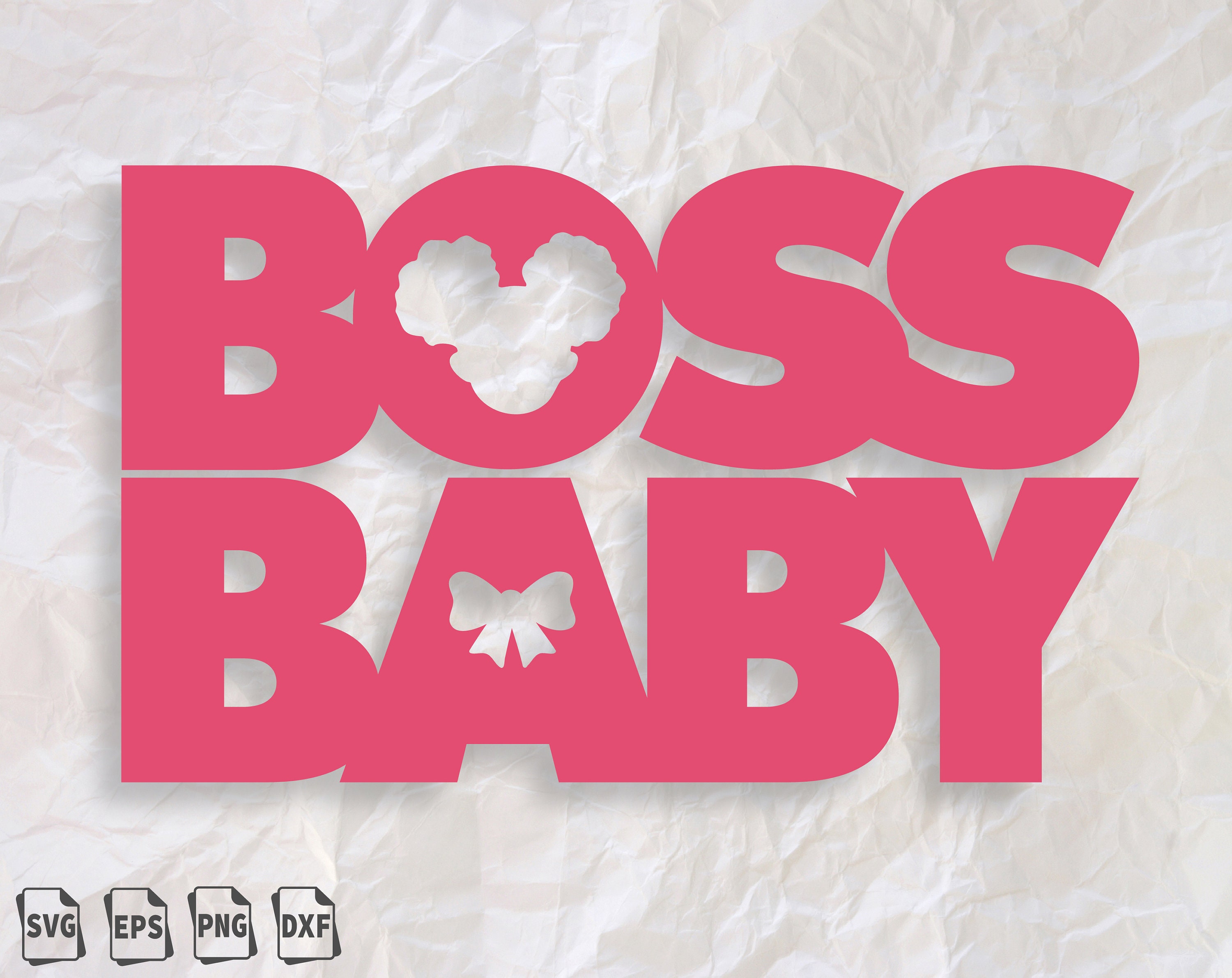 Boss Baby Font SVG