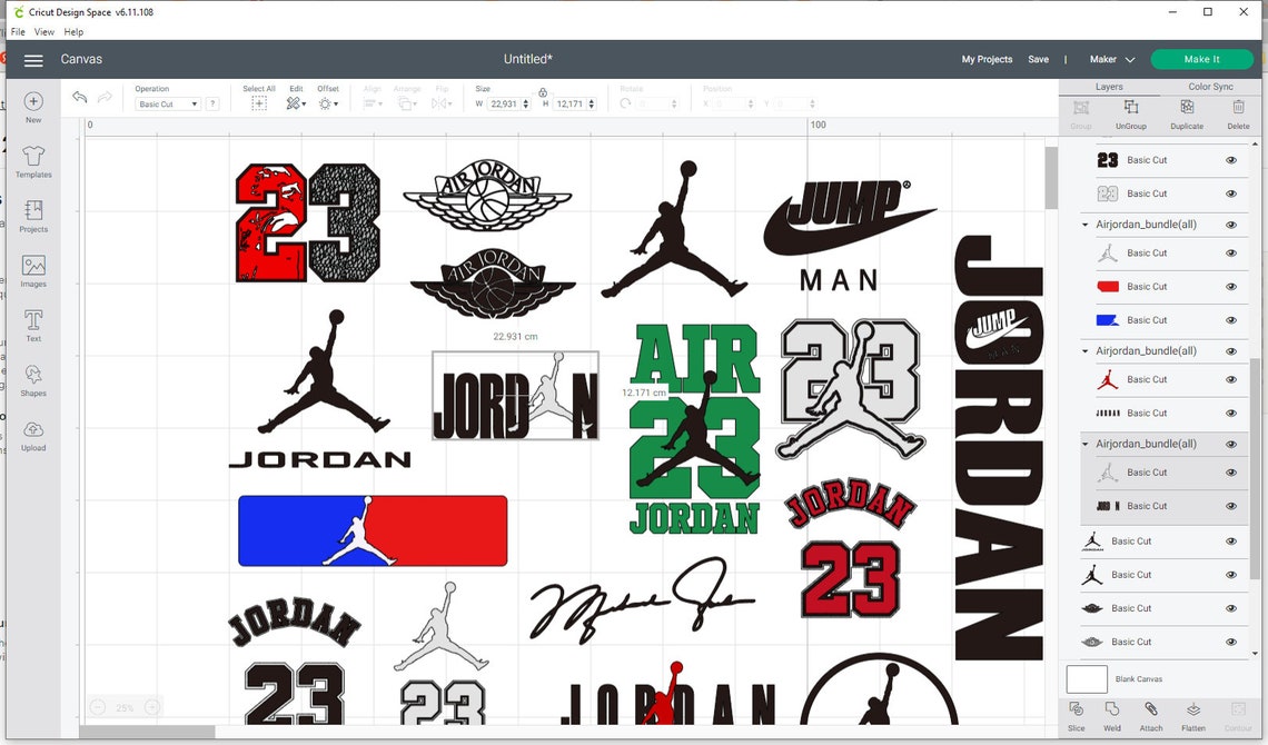 Jordan 23 Svg bundle art logo svg sport brand shoes cut | Etsy