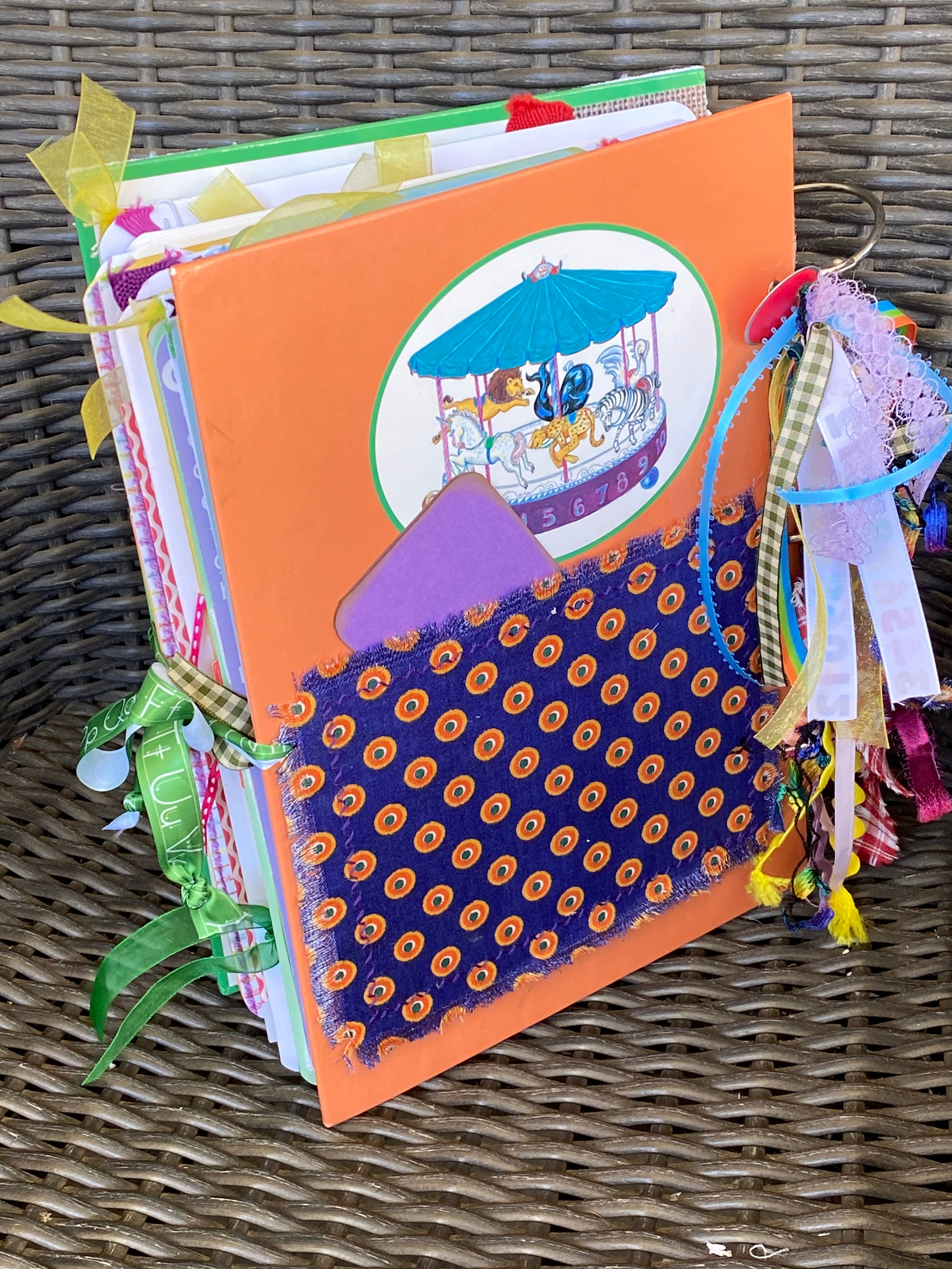 Ringbound Junk Journal Alphabet/number Theme Journal Etsy