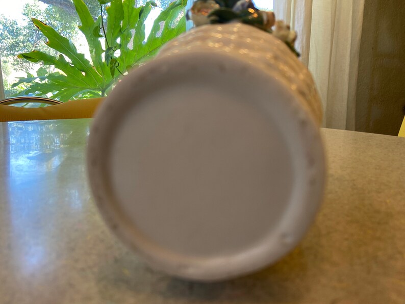 Vintage Vase With Raised Flowers Etsy