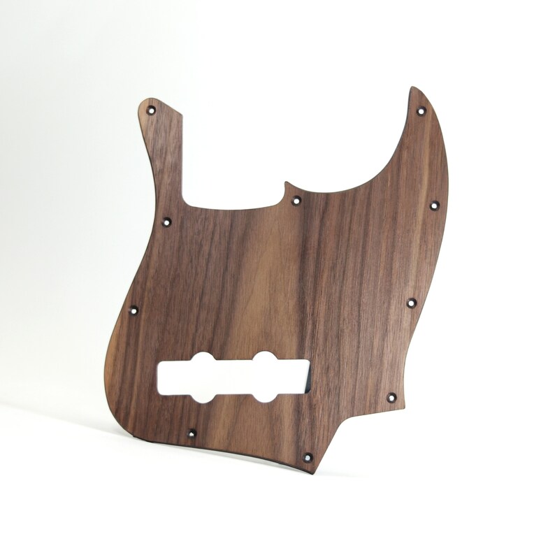 Wooden Pickguard for Fender Jazz Bass Guitar Walnut Etsy