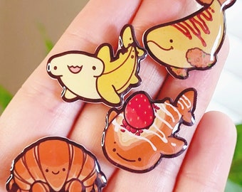 Breakfast Sea Creature Pins