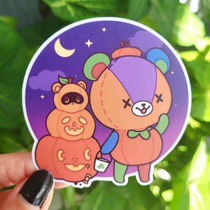Halloween Bear Villager Sticker