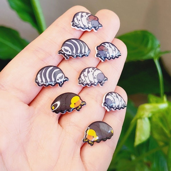 Isopod Earrings | Handmade Shrink Plastic Earrings