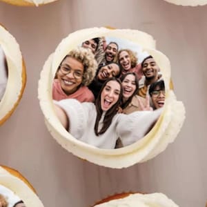 20 Edible Photo Cupcake Toppers | Custom Cake Decorations | Any Image | Icing Sheet and Wafer/Rice Paper | Personalised Bespoke
