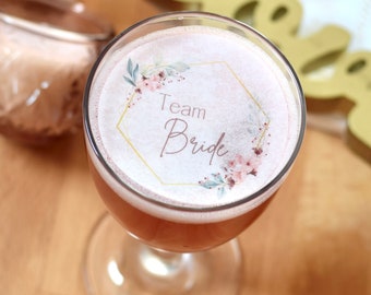 Team Bride Edible Drink Toppers | Hen Party Decor