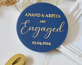 Bespoke Personalised Topper | Custom Acrylic Paddle | Birthday | Engagement | Milestone Celebrations | Cake Decor Accessories