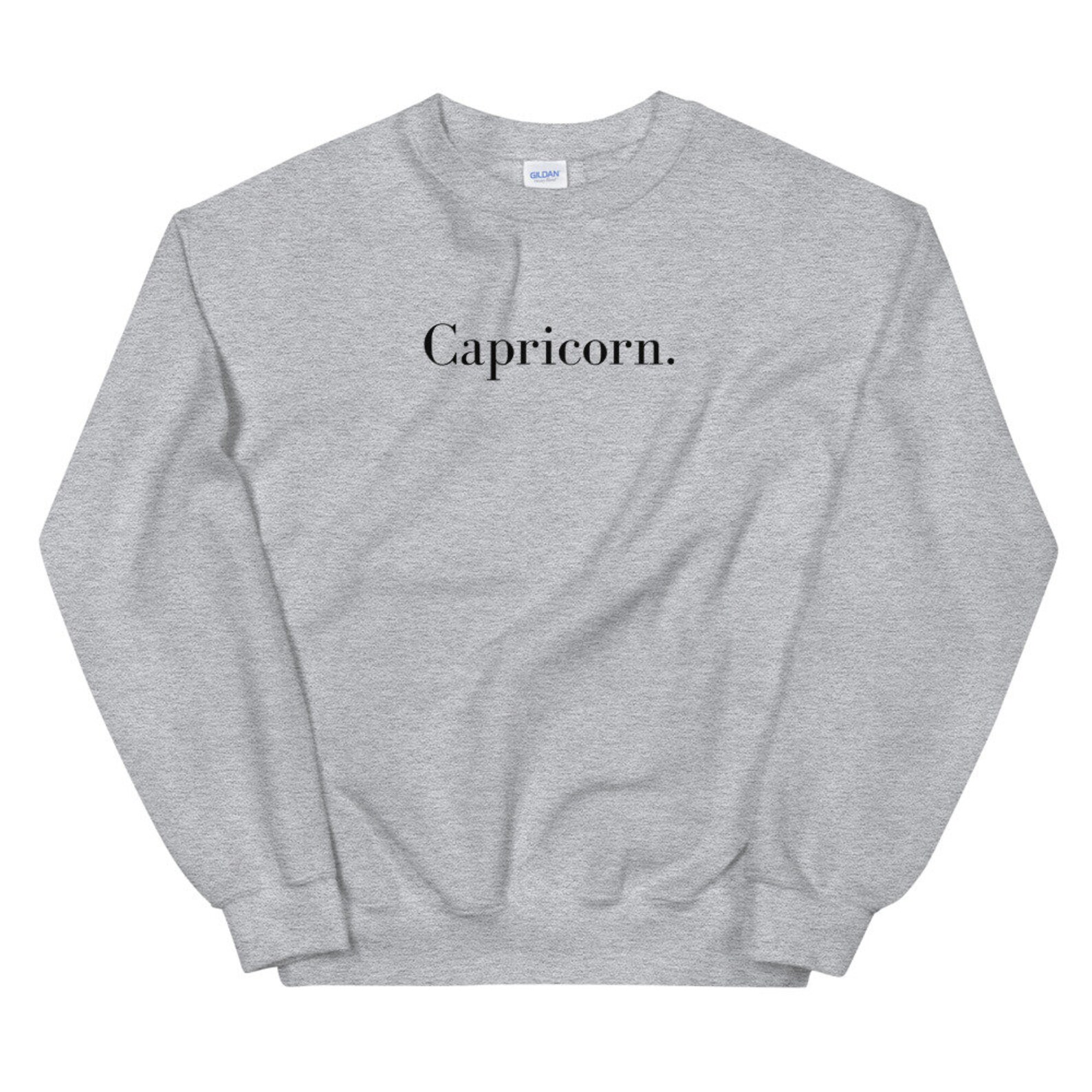 Simple Capricorn Sweatshirt Zodiac Sign Pullover Jumper Etsy