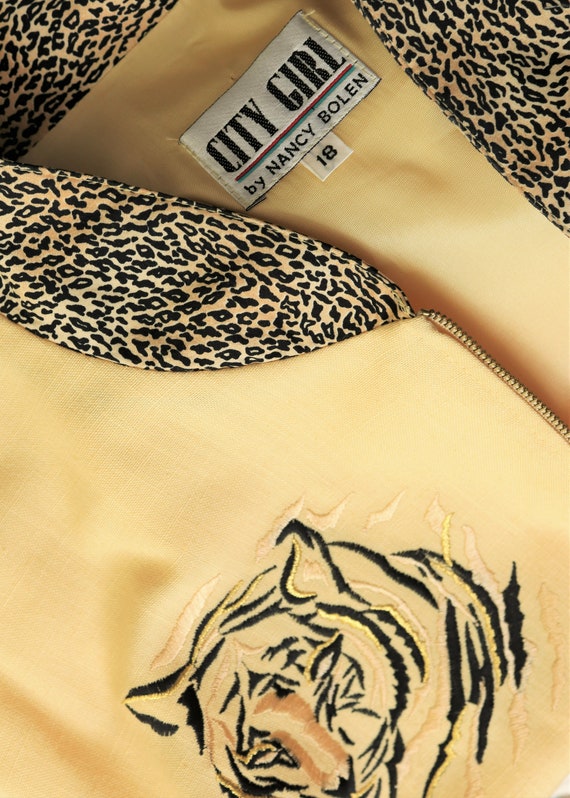 Tiger Bomber Jacket Yellow City Girl - image 6