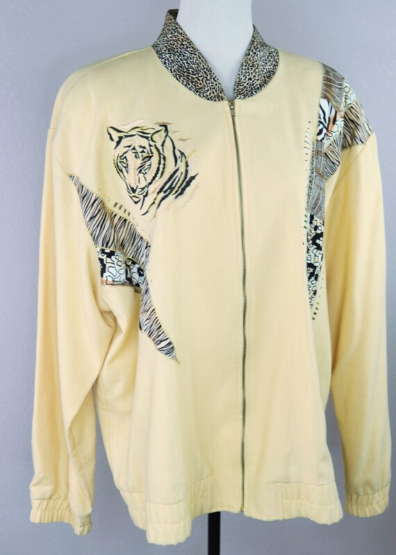 Tiger Bomber Jacket Yellow City Girl - image 3