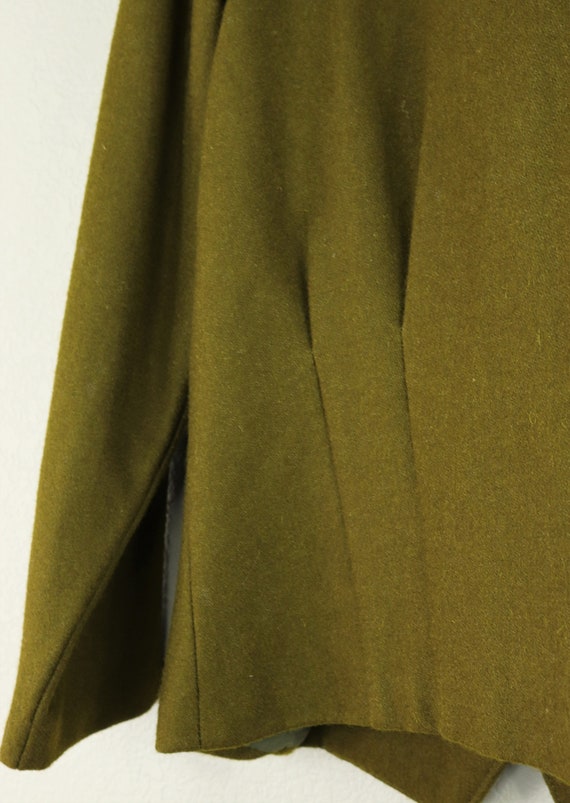 Vintage Olive Military Impazzivo Green Tailored B… - image 9