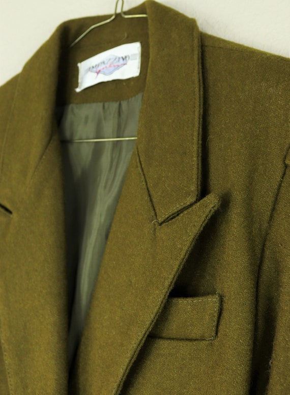 Vintage Olive Military Impazzivo Green Tailored B… - image 5