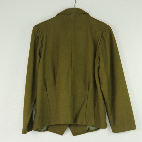 Vintage Olive Military Impazzivo Green Tailored B… - image 7