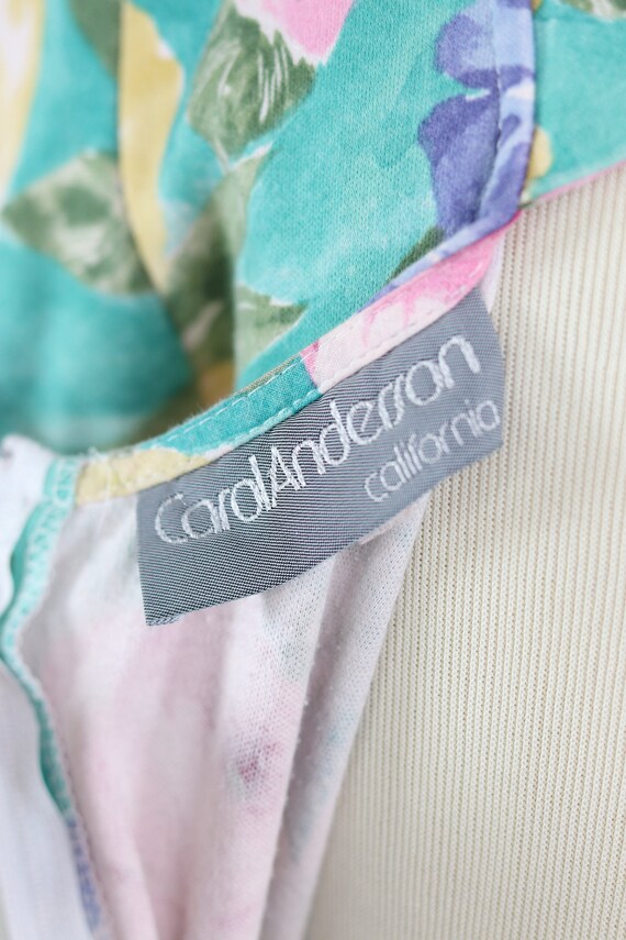 Carol Anderson Pastel Floral Vintage Sun Dress w/… - image 7