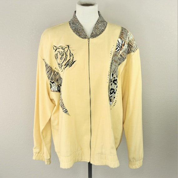 Tiger Bomber Jacket Yellow City Girl - image 1