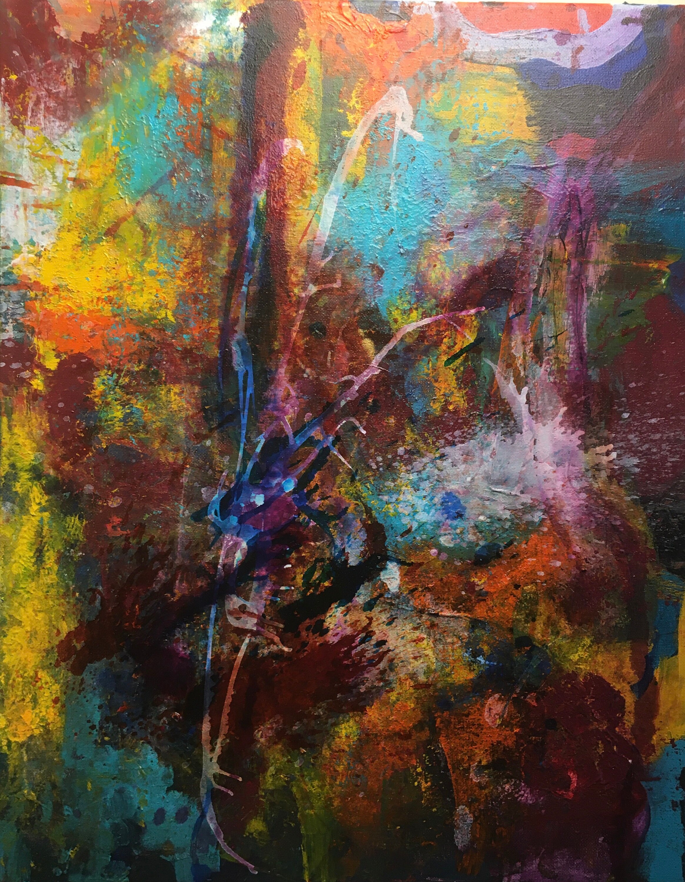 Abstract Wall Art Hand Painted Wall Art Etsy